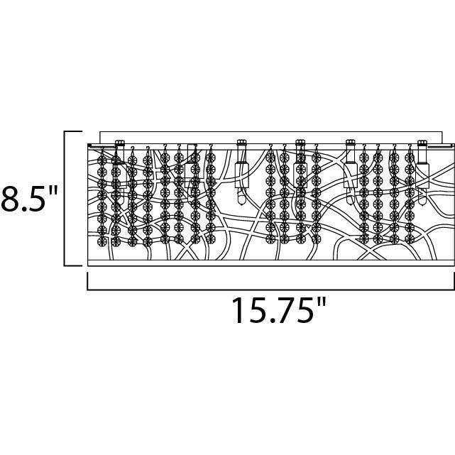 7-Light Flush Mount with LED Bulb B20995