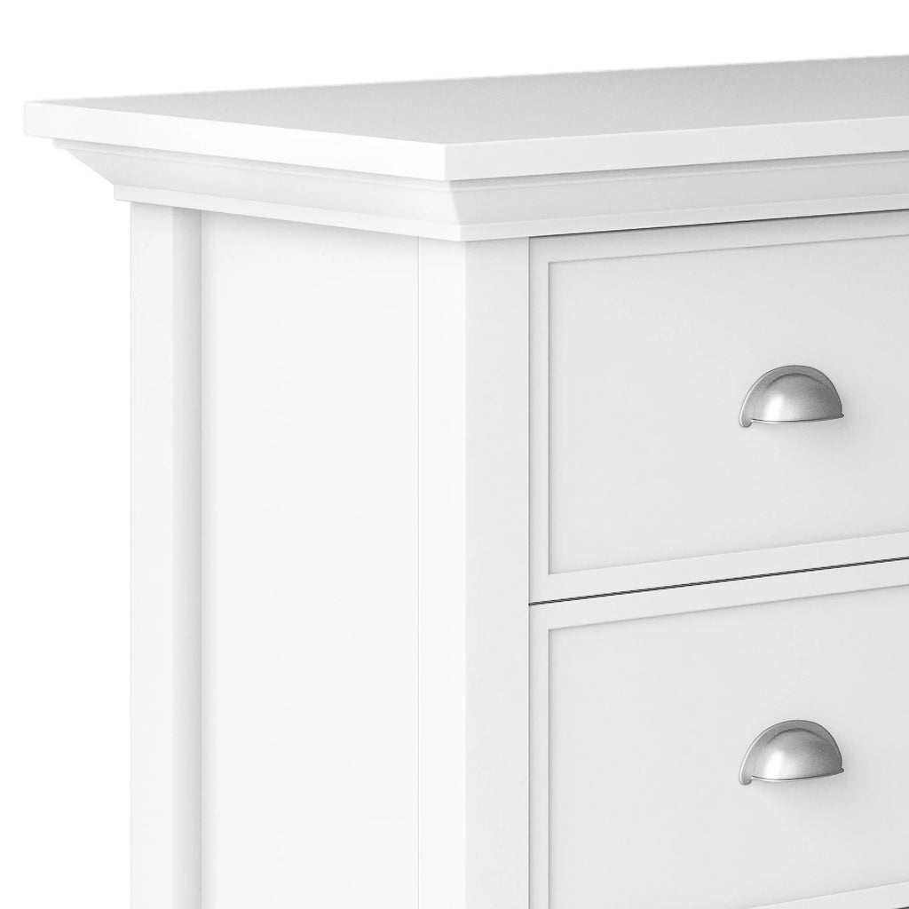 White Solid Wood Storage Cabinet W74653