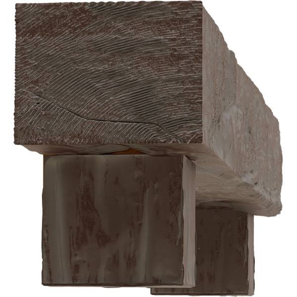 Faux Wood Fireplace Mantel Kit with Corbels O670