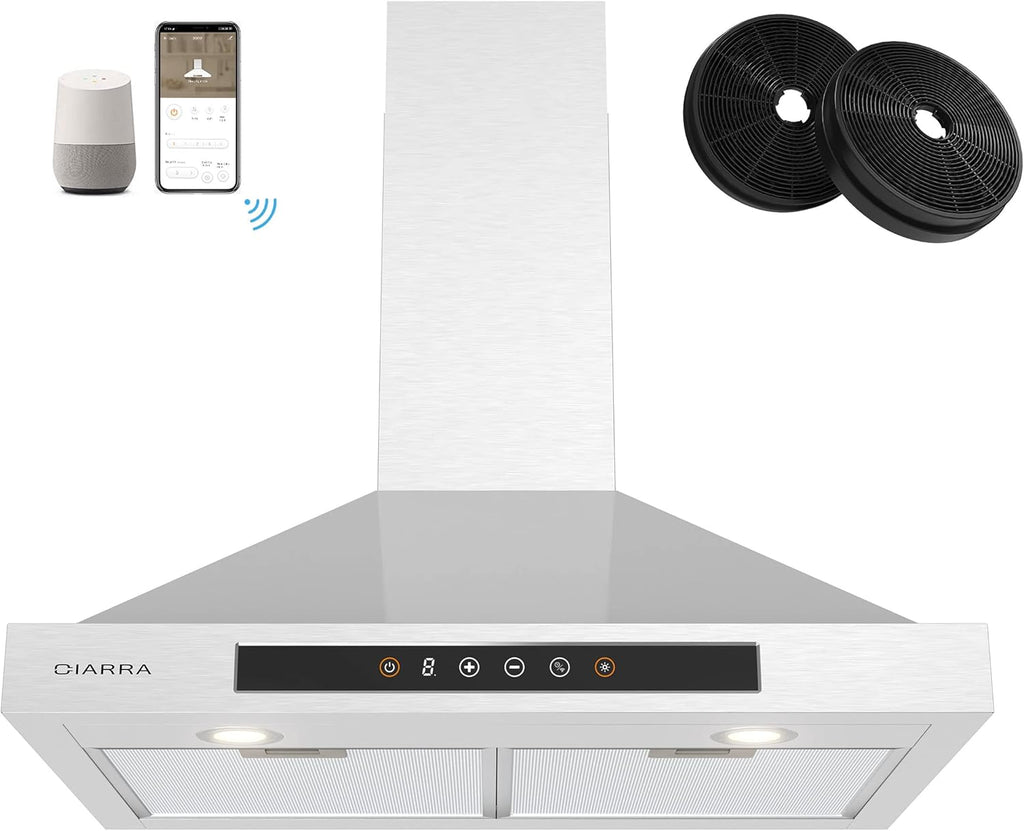 30 inch Stainless Steel Smart Range Hood V5879
