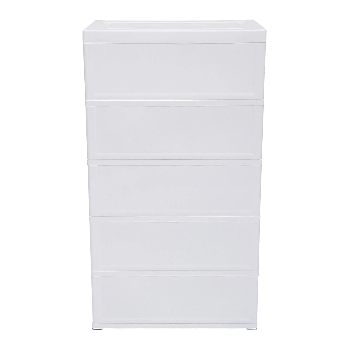 5 Plastic Drawers Dresser with Wheels Gradient Blue X51748