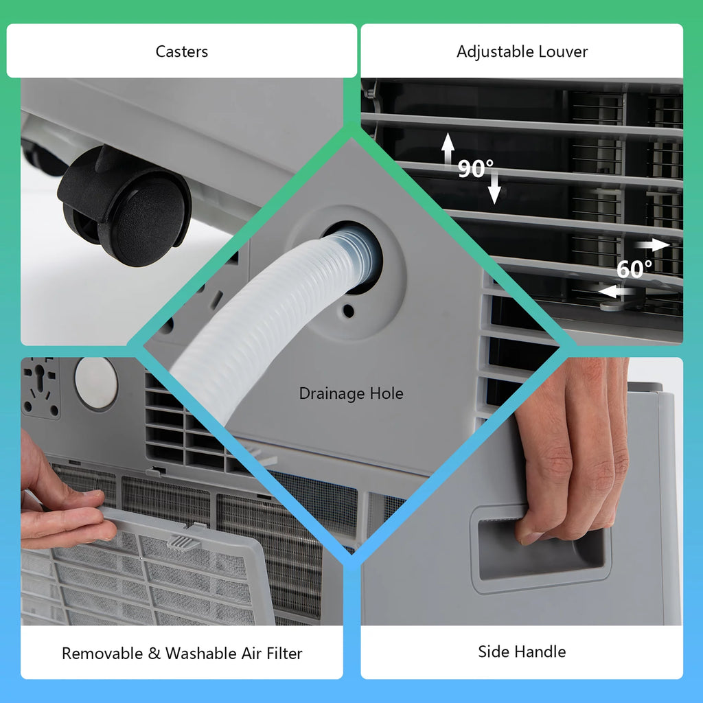 6000 BTU Portable Air Conditioner White Q10661