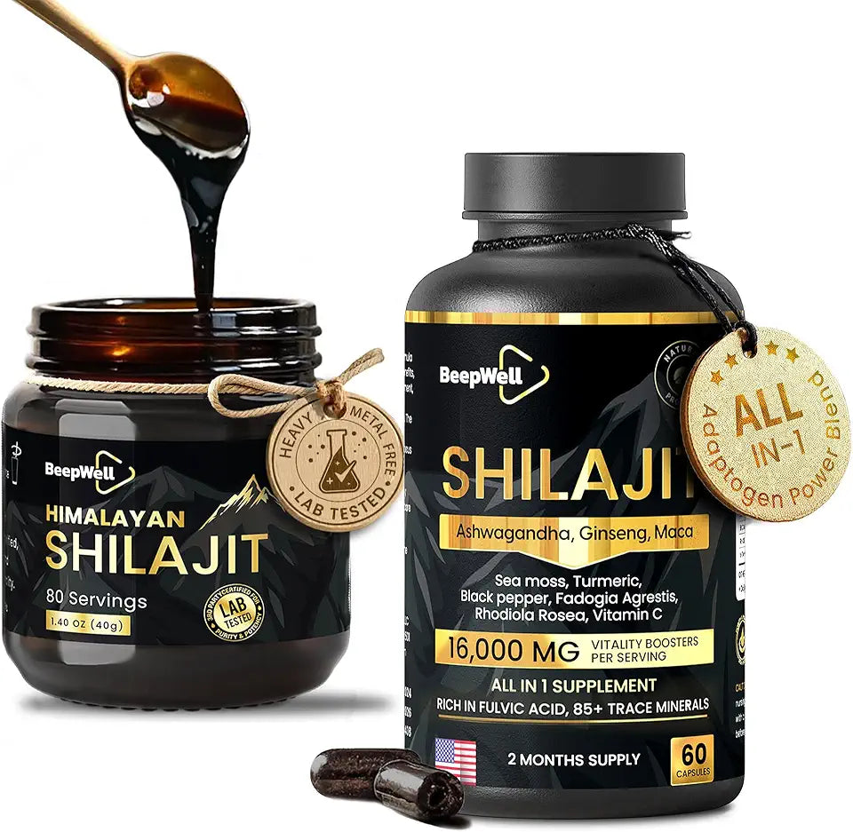 Pure Natural Himalayan Shilajit Resin Capsules Supplement P96734