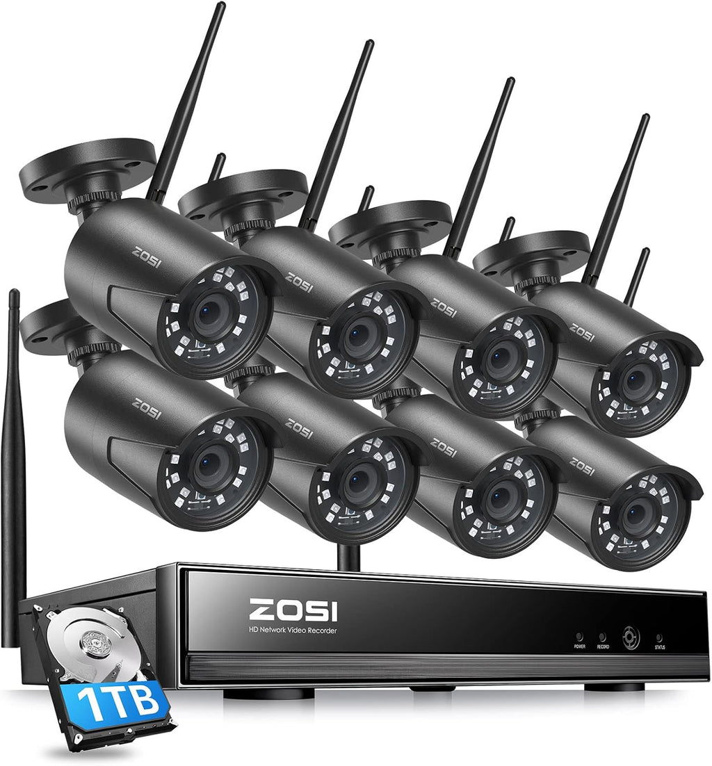 16 Channel 1080p Security Camera System with 4TB Hard Drive and 120ft Night Vision D774