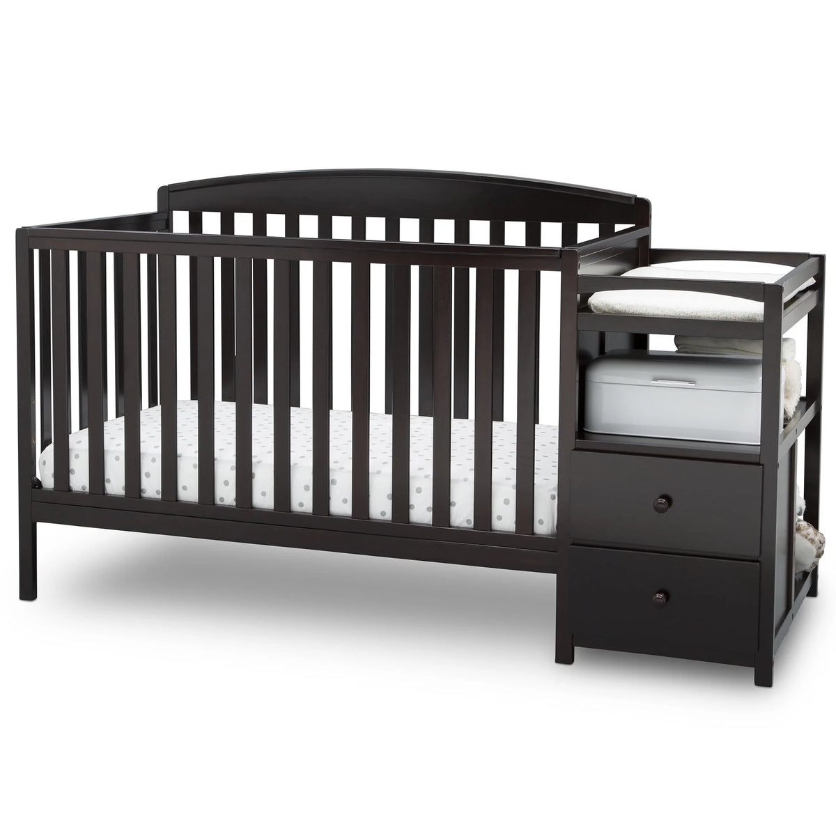 4-in-1 Baby Crib & Changer, White O402188