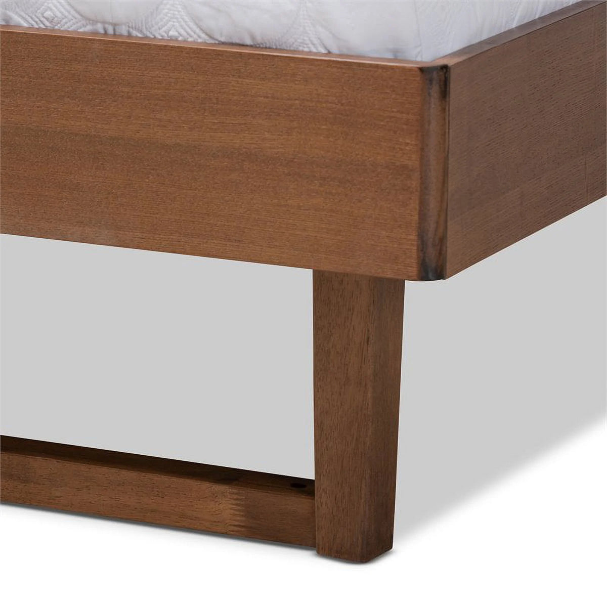 Gray Upholstered Wood King Size Platform Bed M873