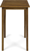 Acacia Wood Square Bar Table Teak Finish S312