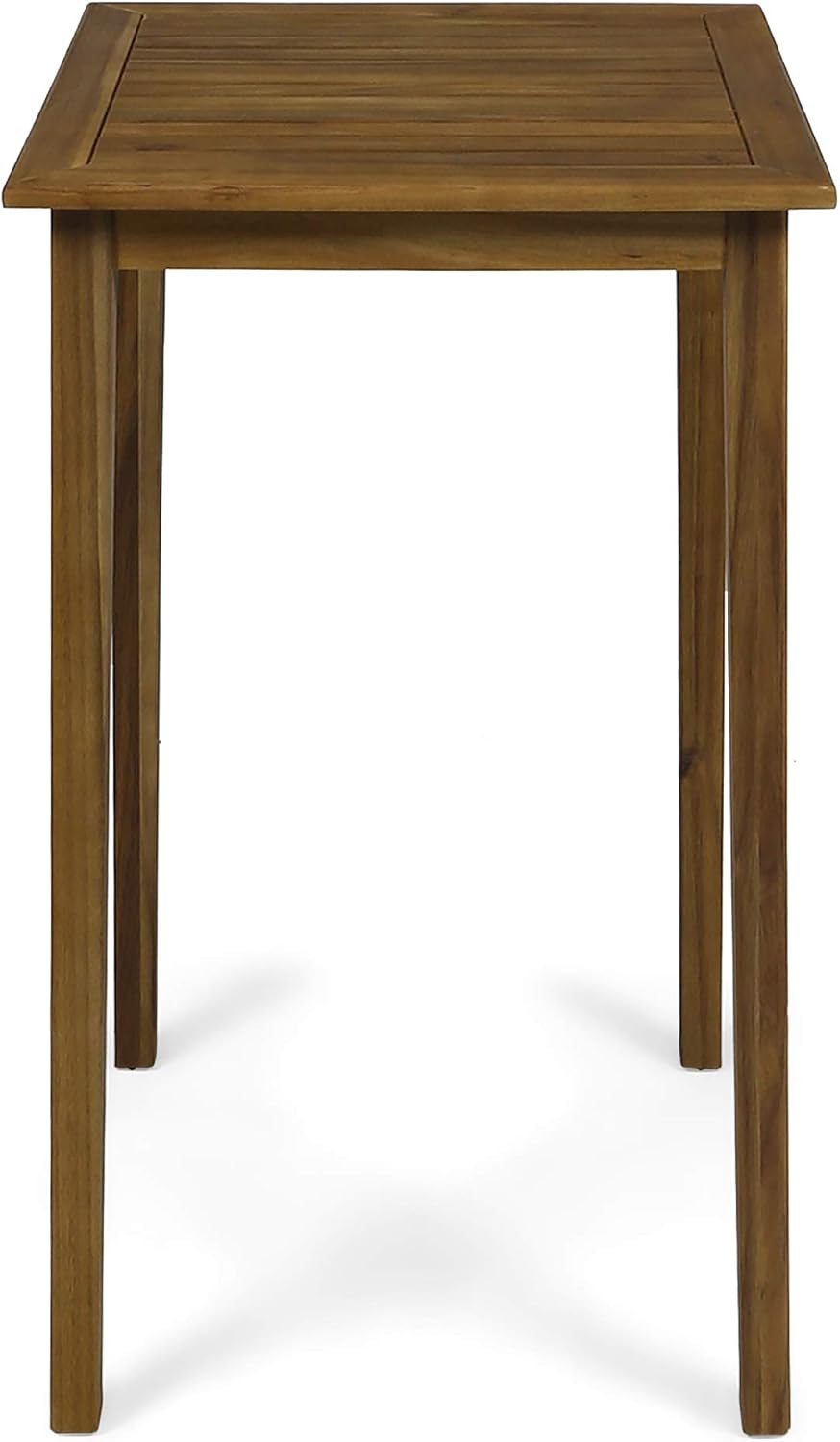Acacia Wood Square Bar Table Teak Finish S312