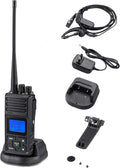 5 Watts UHF Rechargeable Two Way Radios 4 Pcs with Shoulder Mic X30129