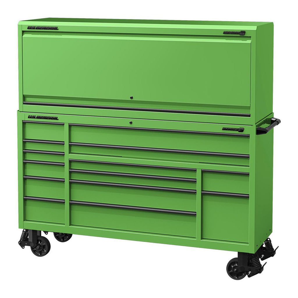 72 in. x 22 in. Green Work Center Hutch Q955