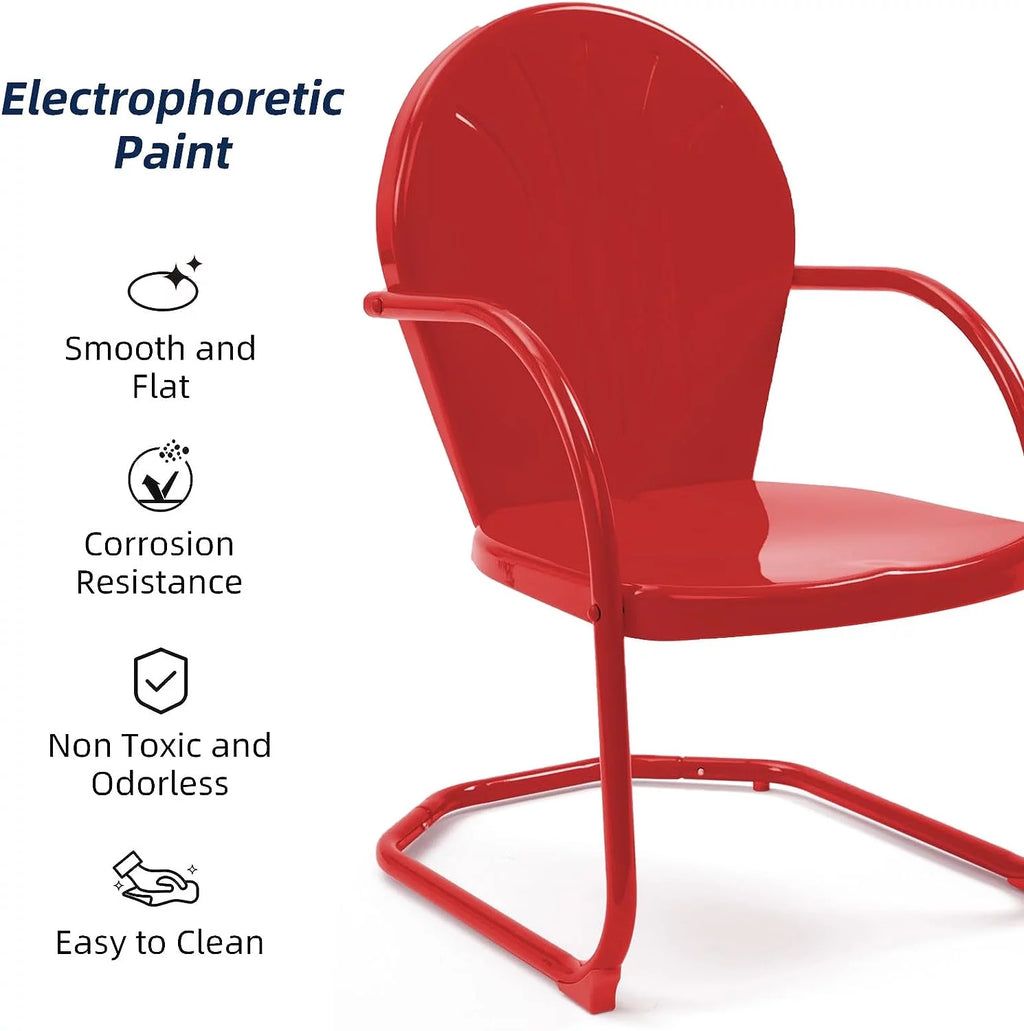 Set of 2 All Weather Metal Outdoor Chairs H4167