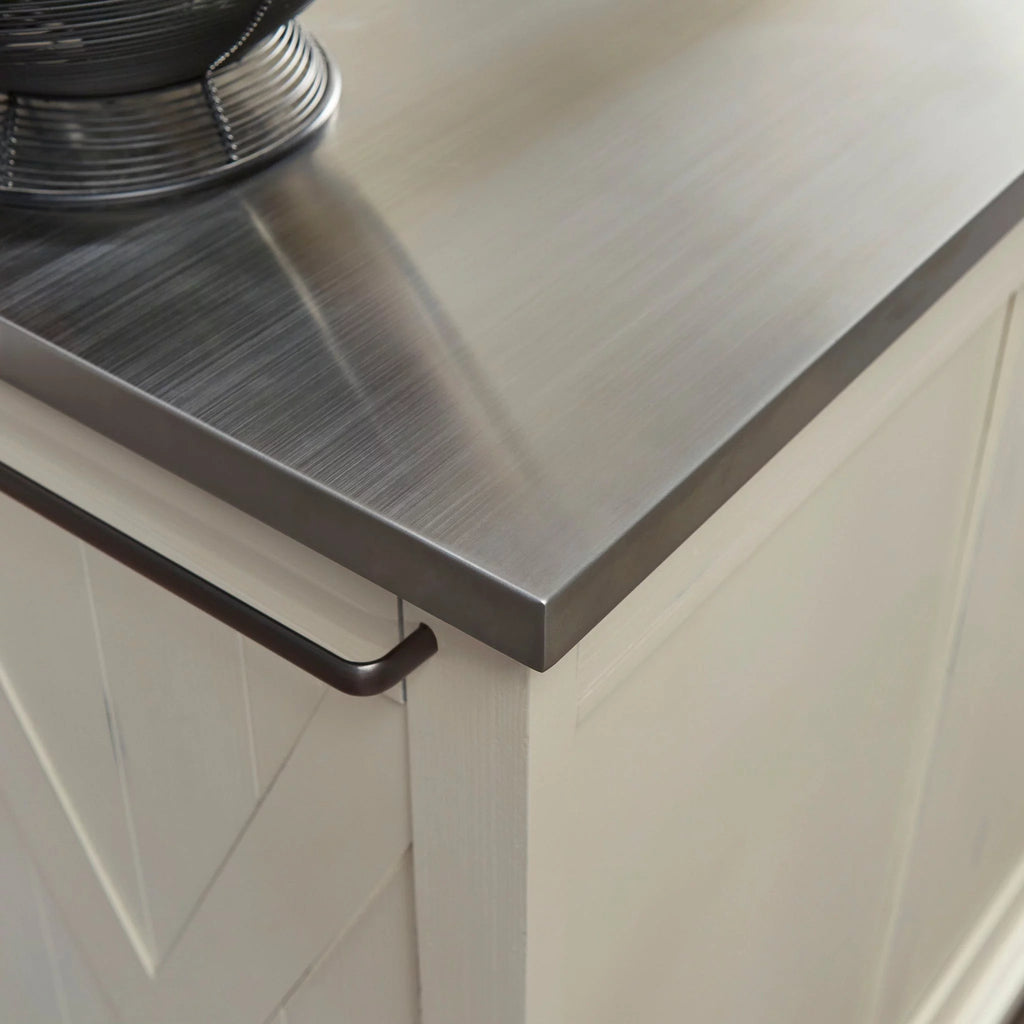 White Wood Kitchen Cart G97155