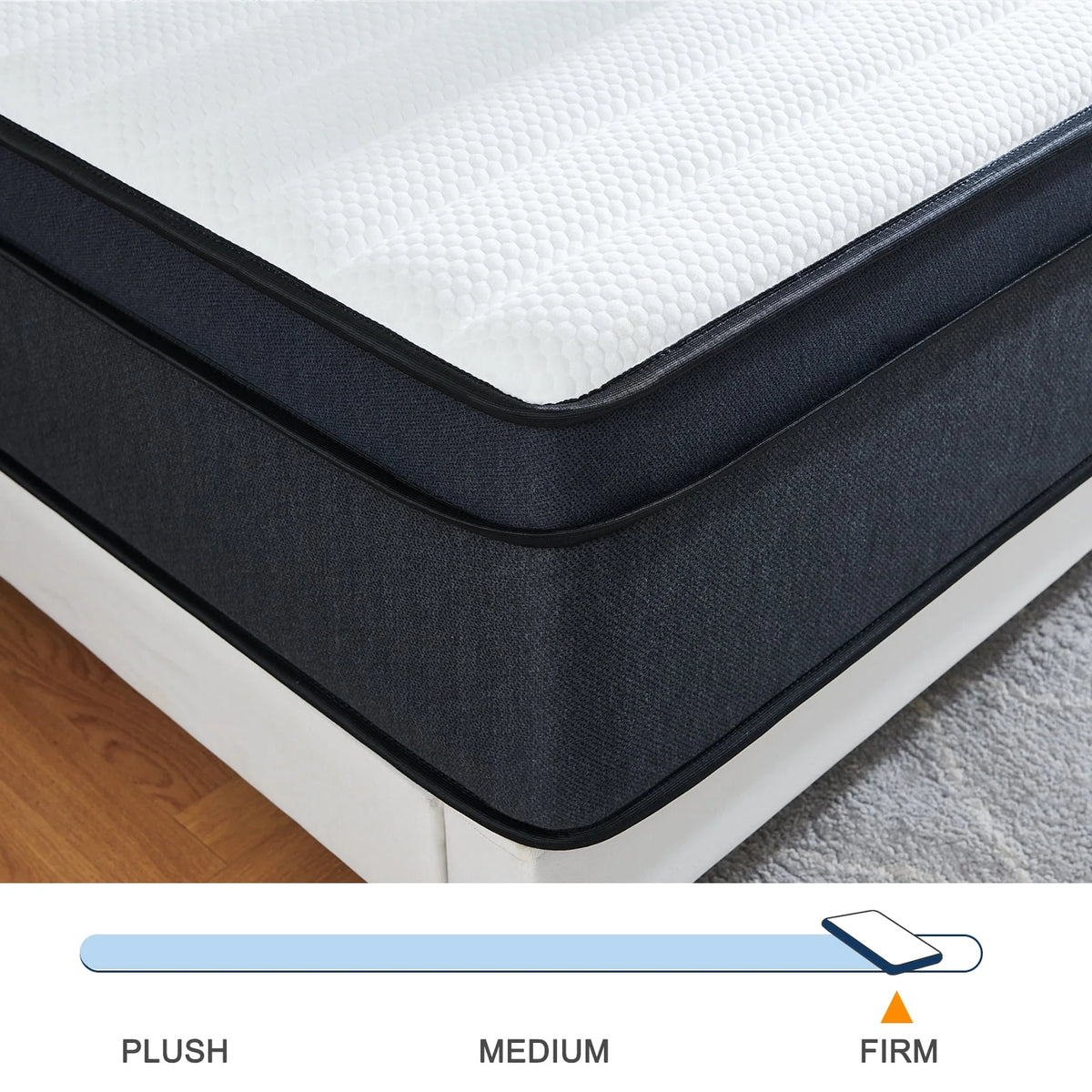 Queen 10 inch Medium Firm Hybrid Innerspring Mattress B2442