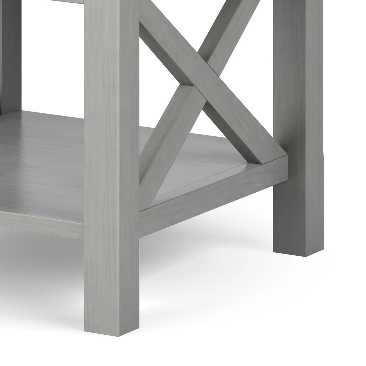 Fog Gray Square End Side Table S459