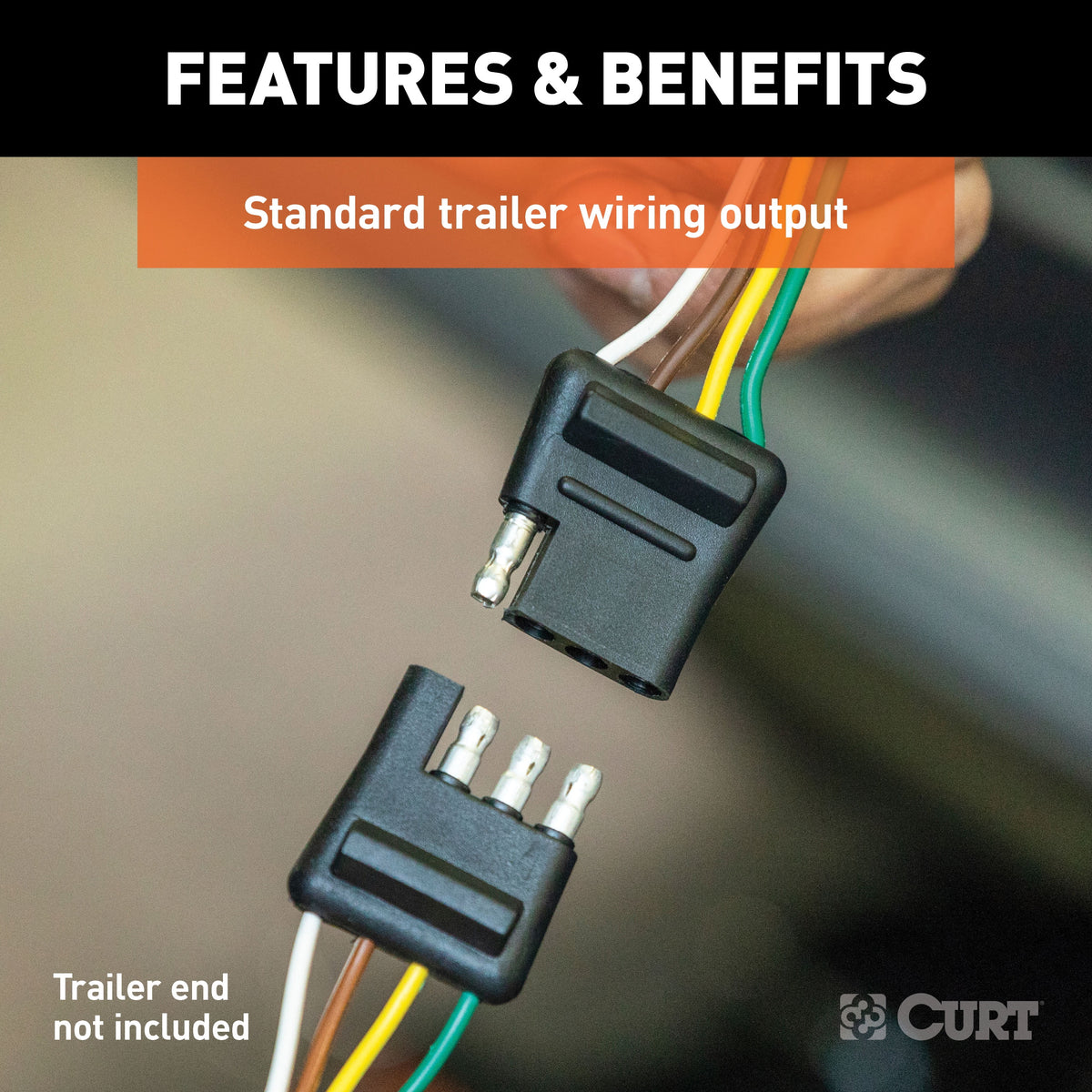 Vehicle-Side Custom 4-Pin Trailer Wiring Harness P508