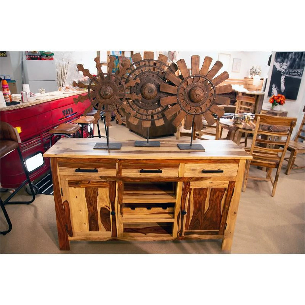 Solid Sheesham Wood Sideboard X982