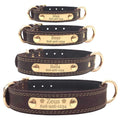 Personalized Engraved Soft Leather Dog Collar J928