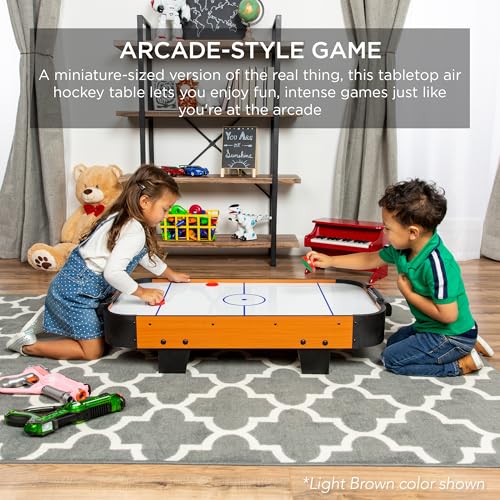 40in Portable Tabletop Air Hockey Arcade Table with 2 Strikers, 2 Pucks A5936
