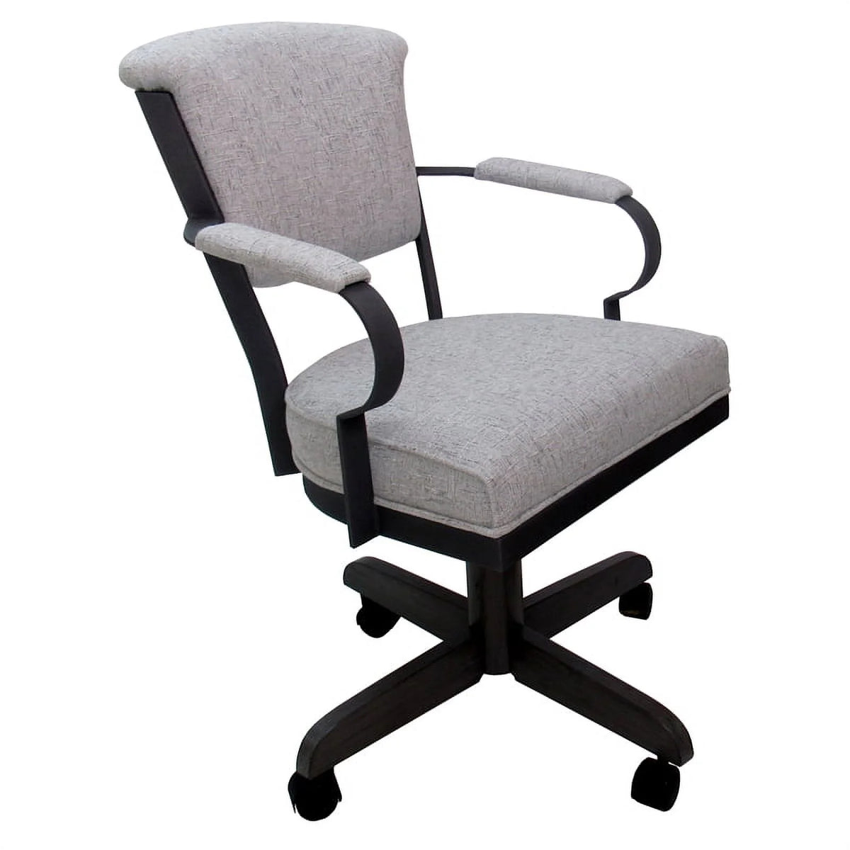 Black Swivel Metal Caster Chair U69602