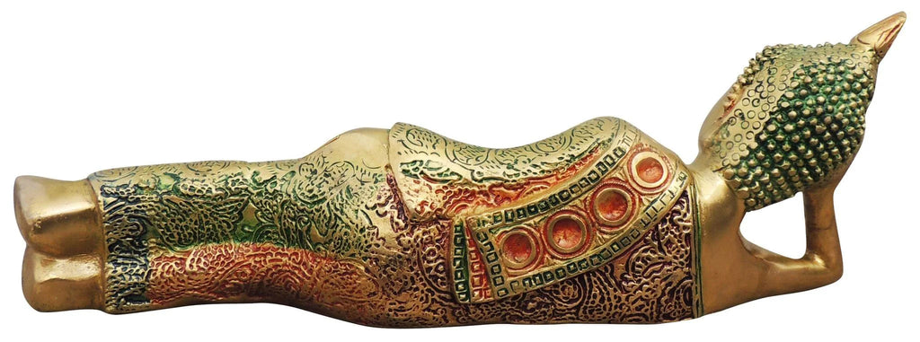Brass Sleeping Buddha Statue 2.25kg W86277