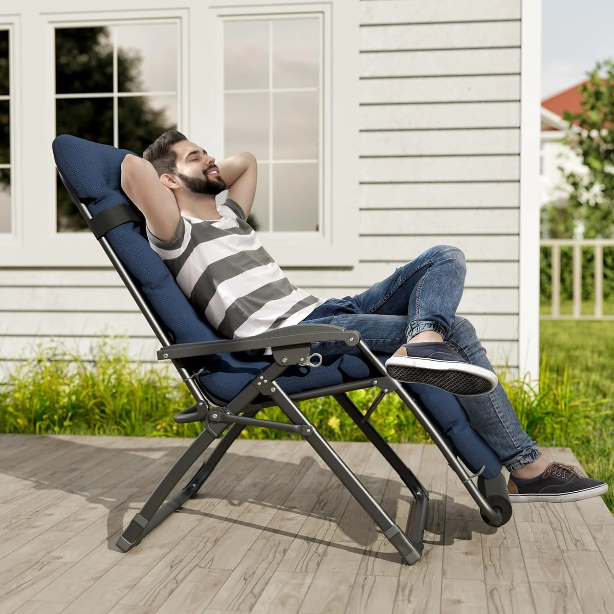 Oversized Zero Gravity Chair Set of 1 Black J92982