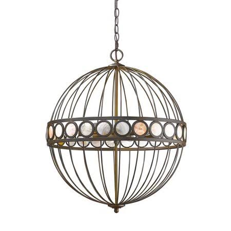 6-Light Globe Pendant Oil Rubbed Bronze P53596