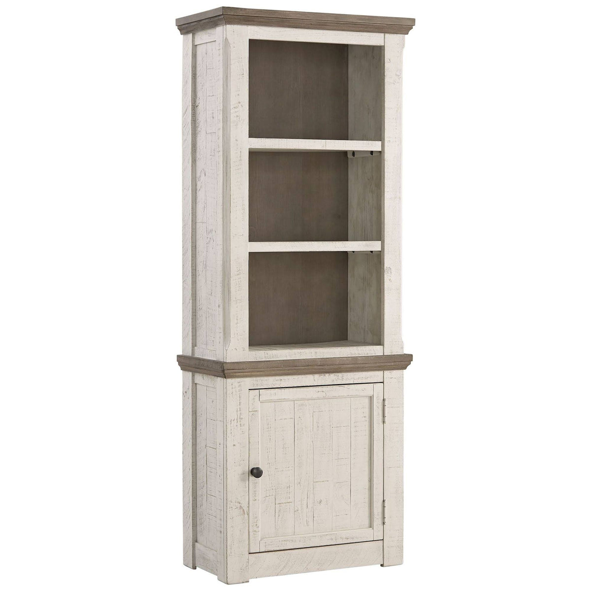 Wooden Right Pier Cabinet with 1 Door and 2 Shelves V36994