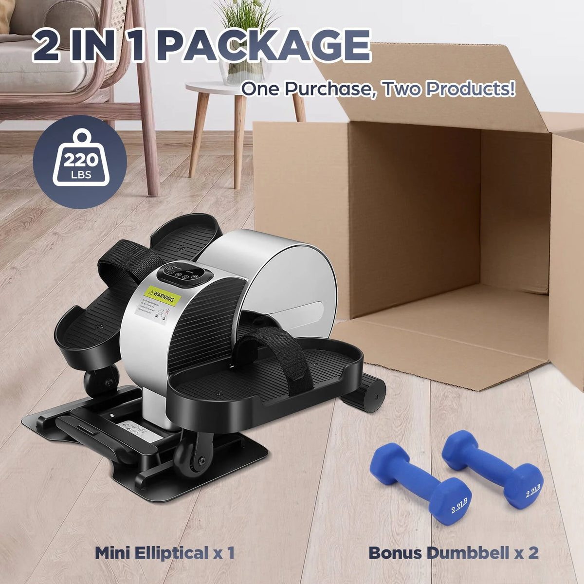 Compact Seated Pedal Exerciser J986