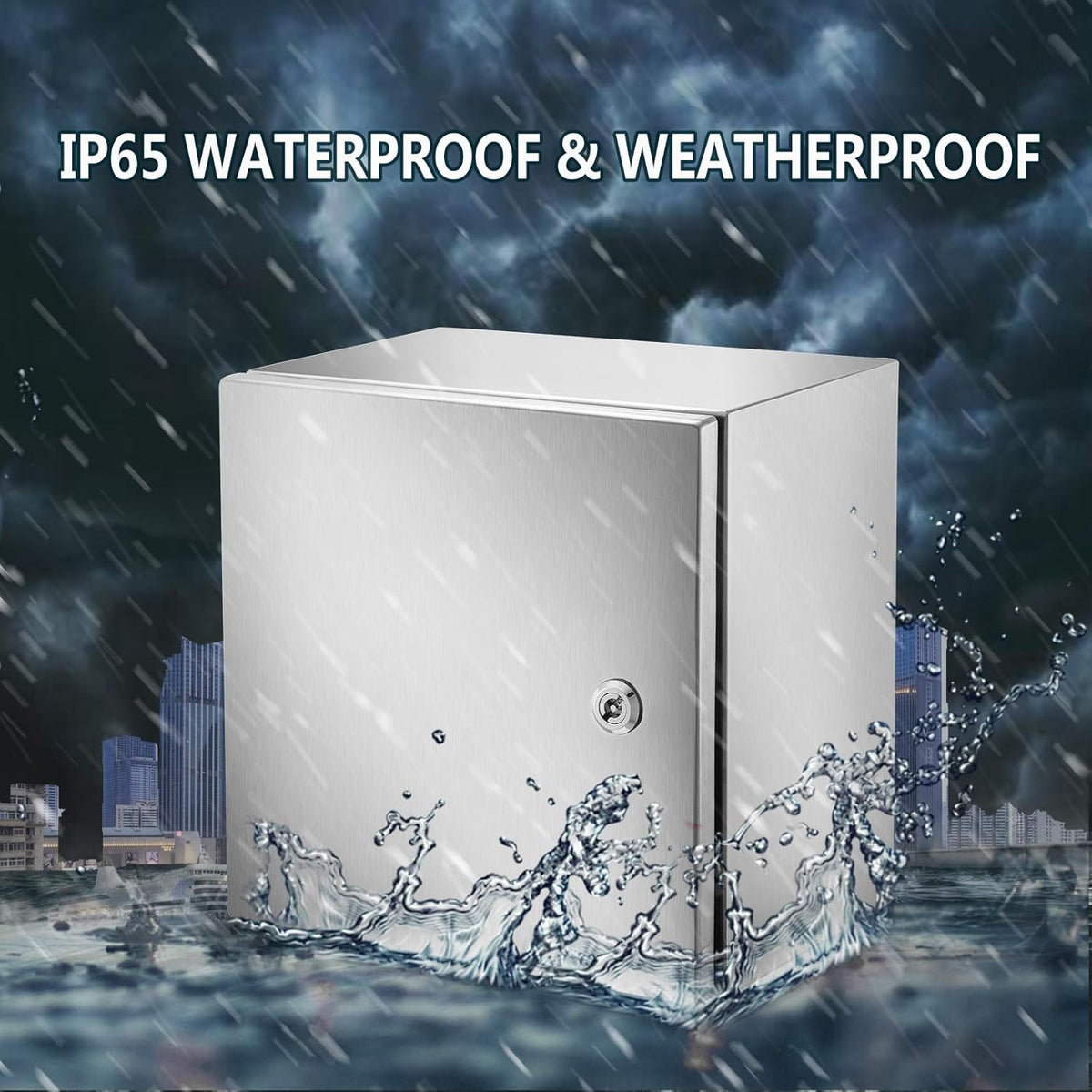 12 x 12 x 8'' NEMA 4X Steel Electrical Enclosure J398626