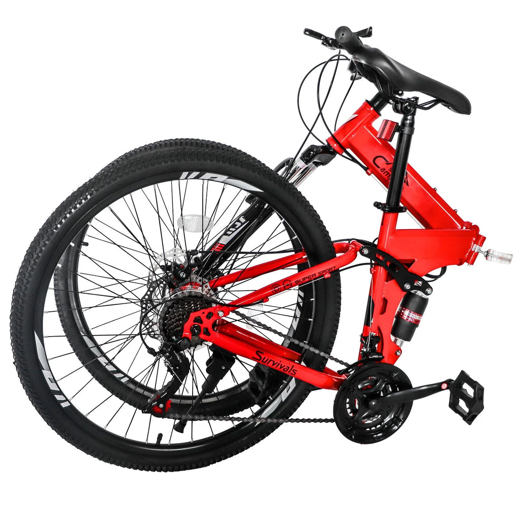 Folding 21 Speed 26 Wheel Steel Frame Mountain Bike N42467