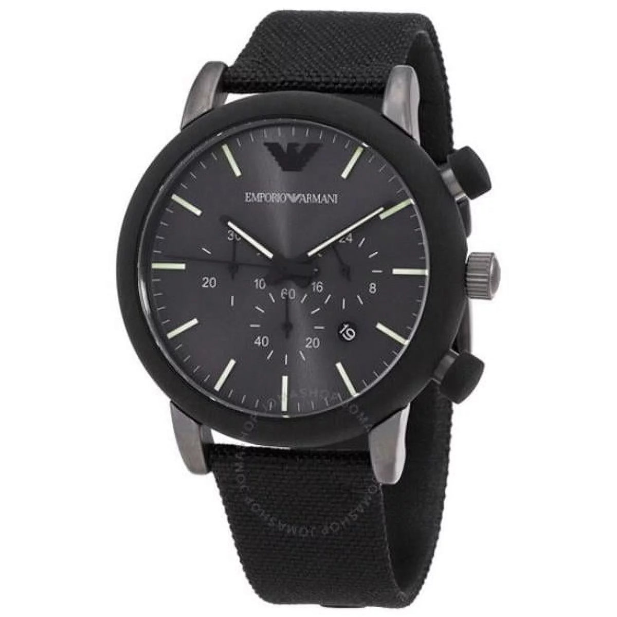 Black Fabric Chronograph Watch L6464