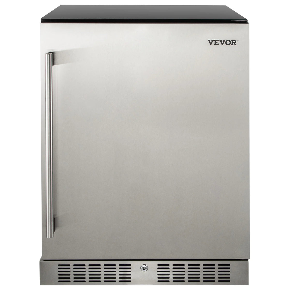 24'' Built-in Beverage Cooler 5.5 cu.ft. Reversible Door 142 Can Black & Silver U2555