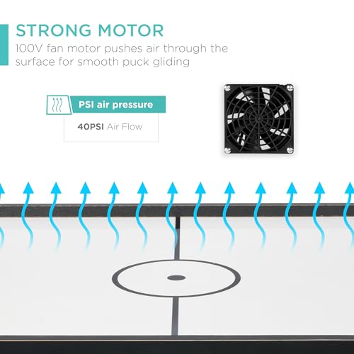 40in Portable Tabletop Air Hockey Arcade Table with 2 Strikers, 2 Pucks A5936