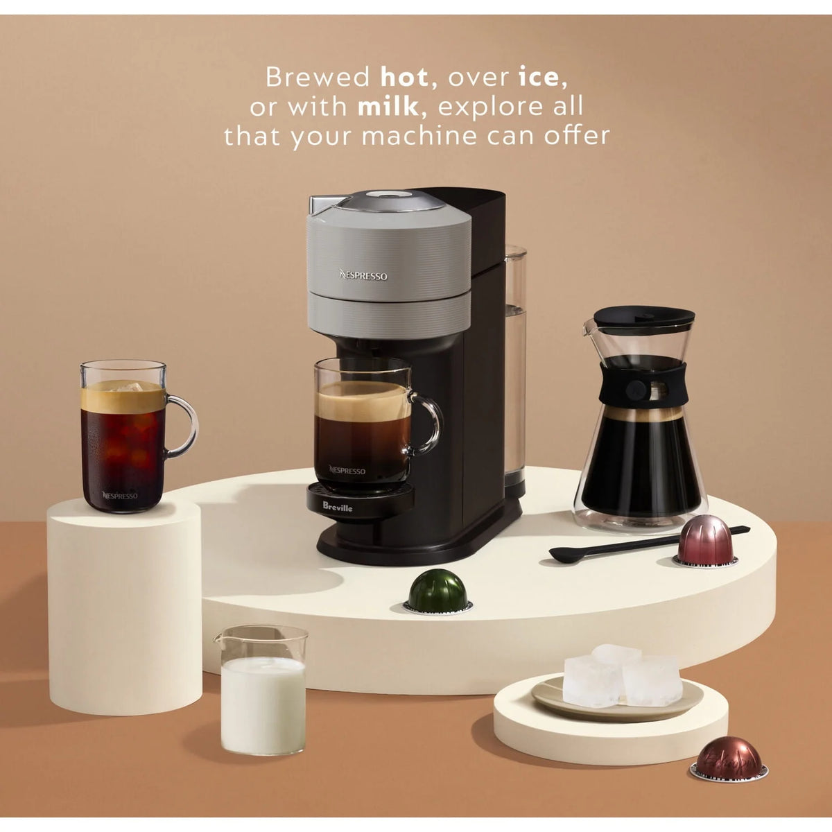 Coffee and Espresso Maker with Milk Frother I665