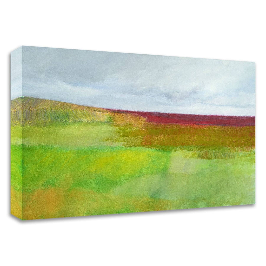 Green and Red Print on Canvas E19332