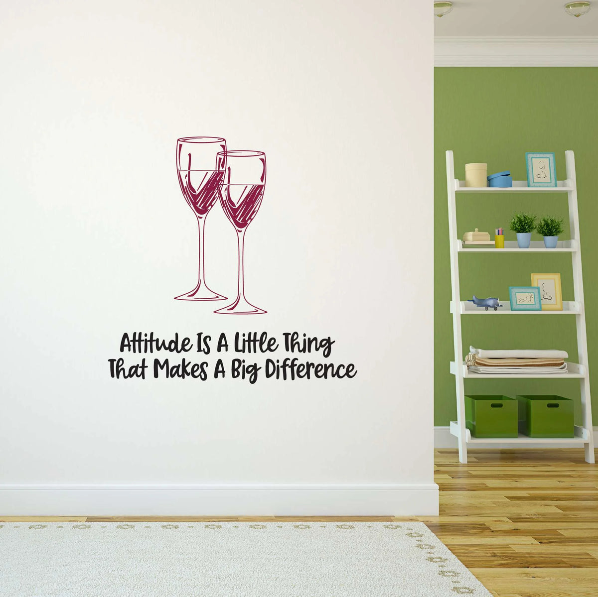 Wine Glasses Wall Decal Sticker 30 In X 30 In Q4794