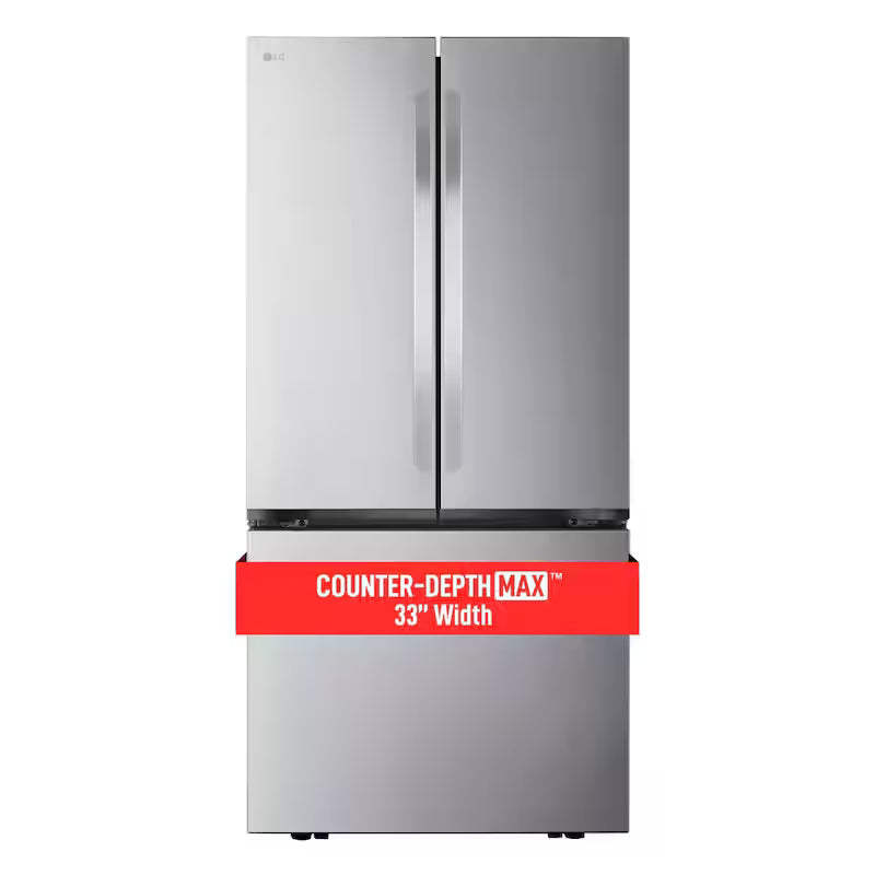 33 in. W 21 cu.ft. Counter Depth French Door Refrigerator with Ice Maker F472