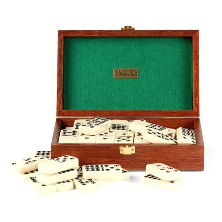 Mahogany Cased Double Nine Dominoes F9458