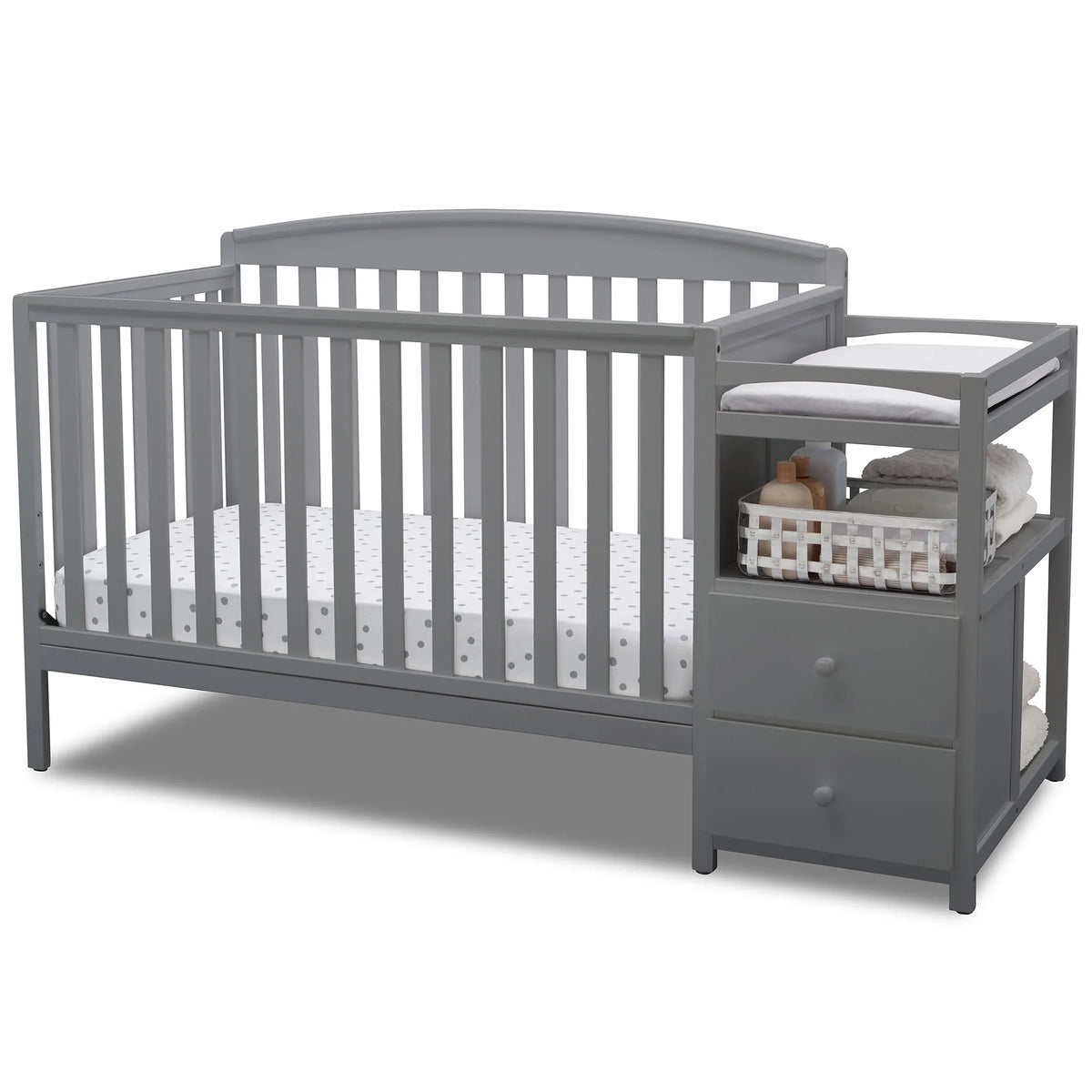4-in-1 Baby Crib & Changer, White O402188