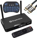 SuperBox S3 Pro with Voice Remote, Backlit Mini Keyboard & 8K HDMI Cable B46773