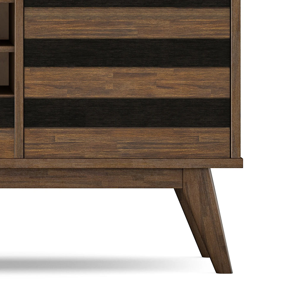 60 inch Solid Acacia Wood Sideboard with Wine Storage H6331