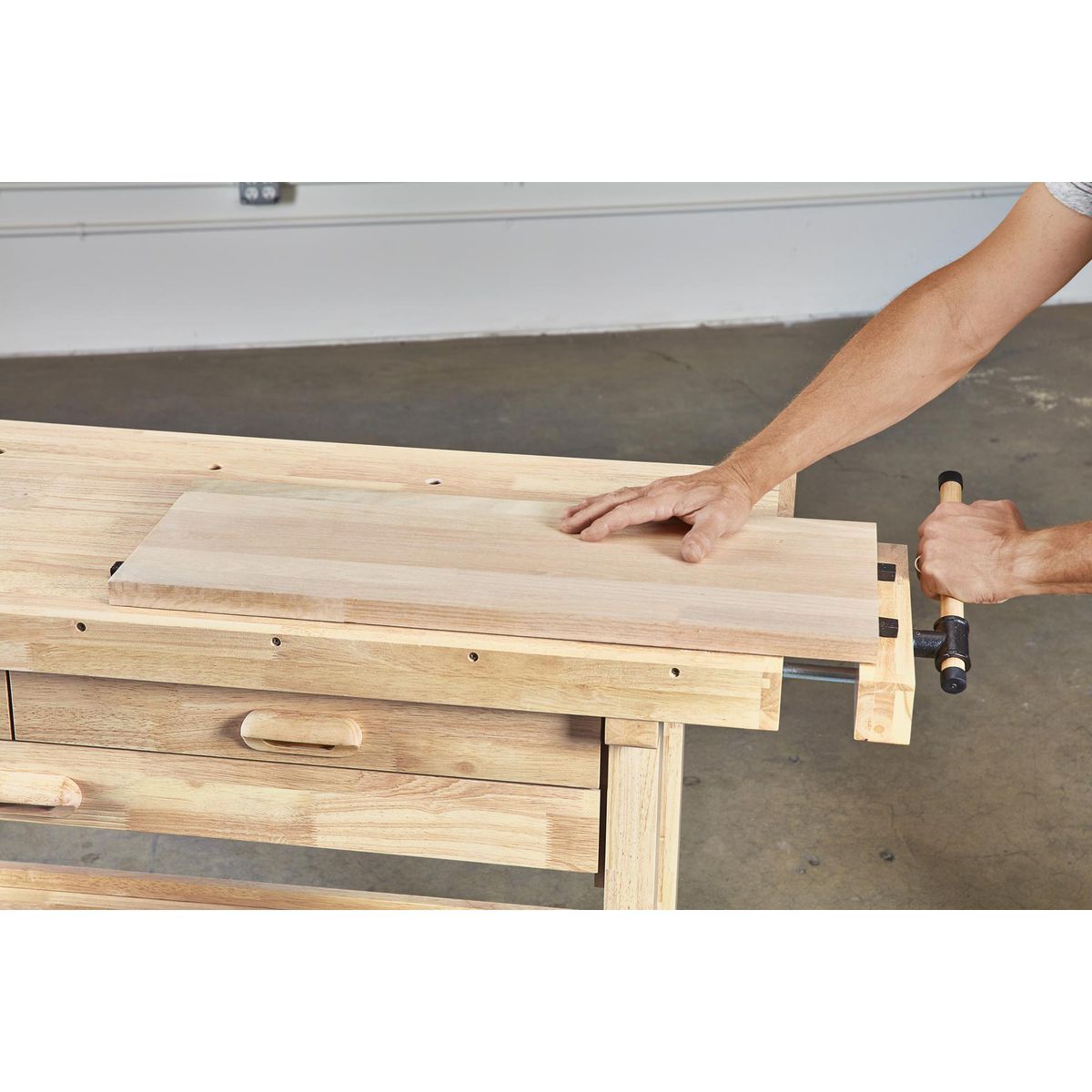 60 in. 3-Drawer Hardwood Workbench U66536