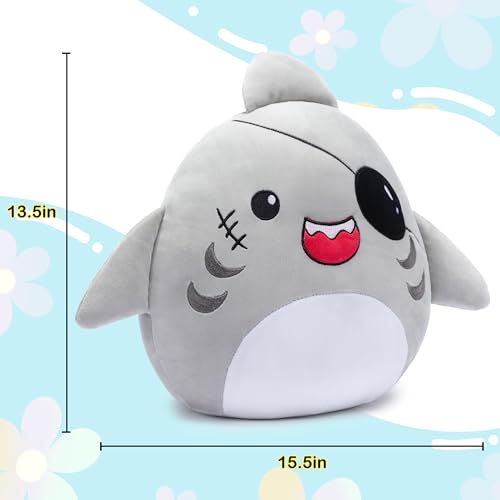Large Shark Plush Pillow Stuffed Animal Toy 14" M2186