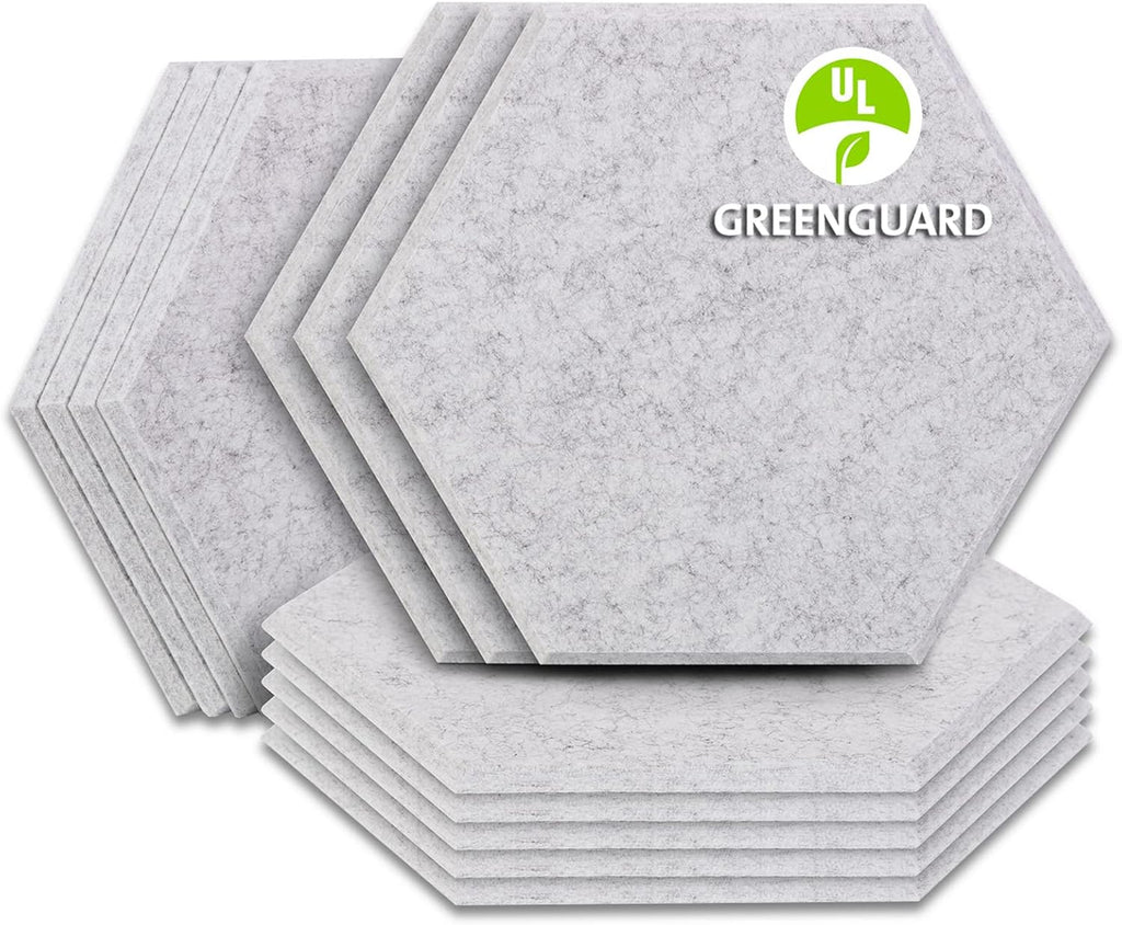 Hexagon Acoustic Panels 14 x 13 x 0.4 inches 12 Pack E51933
