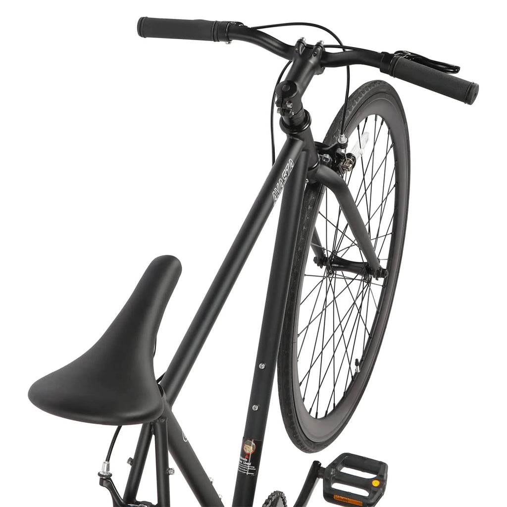 700C 58 In Single Speed Fixed Gear Bike, Black M614772