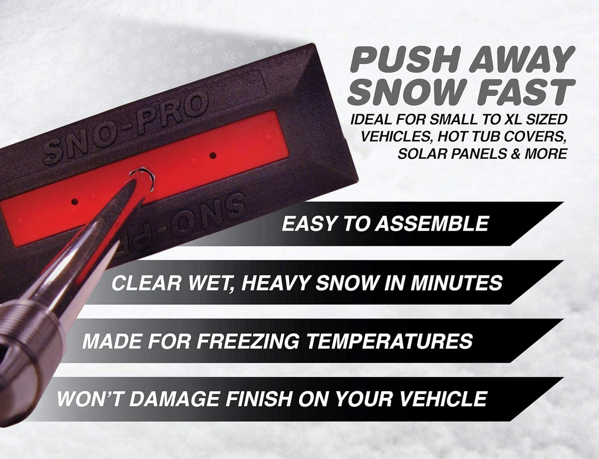 48 Inch Non-Scratch Snow Broom and Snow Remover, 6 Pack Z18362