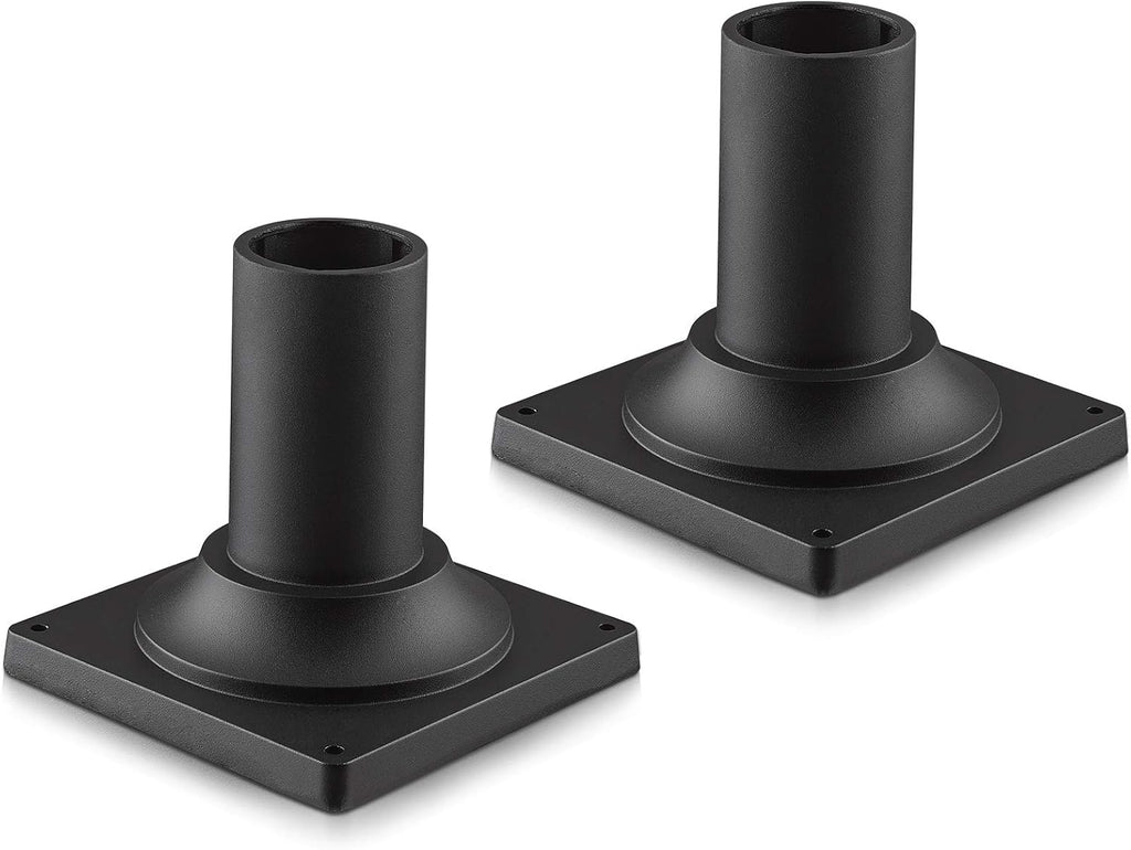 Black Cast Aluminum Pier Mount Base 2 Pack D277