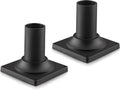 Black Cast Aluminum Pier Mount Base 2 Pack D277