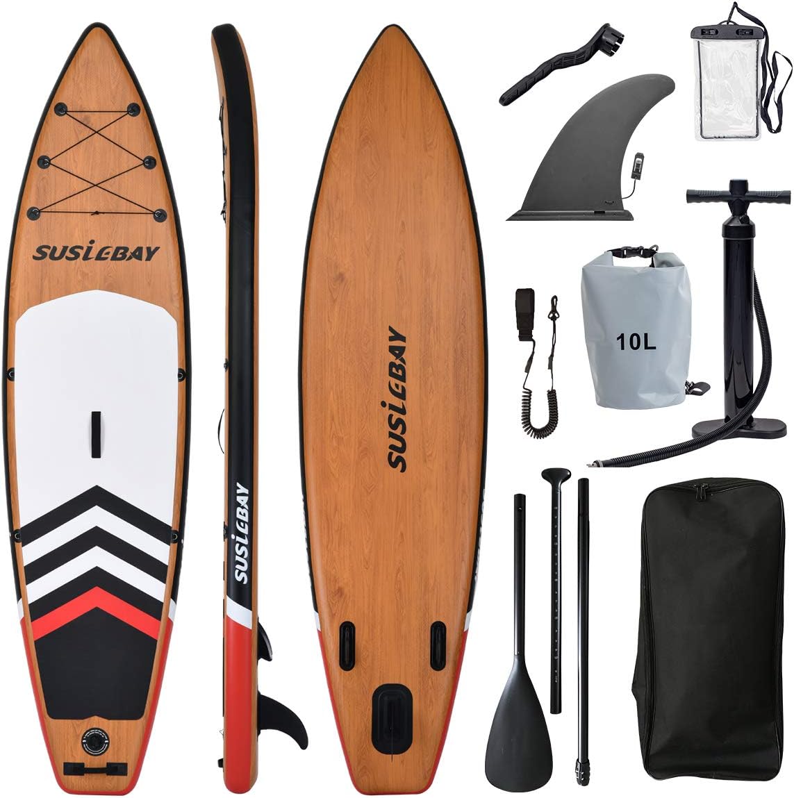 Inflatable Stand Up Paddle Board with Hand Pump and Waterproof Bag Q6581