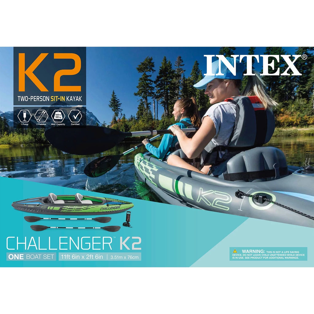 Inflatable Kayak with Oars and Hand Pump F949483